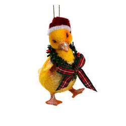 Item 820056 Duckling With Santa Hat Ornament