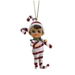 Item 820131 thumbnail Elf With Candycane Ornament