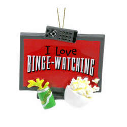 Item 825062 thumbnail I Love Binge Watching TV Ornament