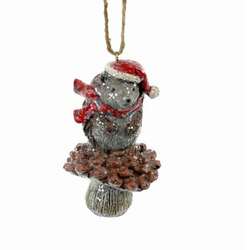 Item 833004 thumbnail Hedgehog On Mushroom Ornament