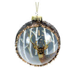 Item 844076 Deer With Trees Ball Ornament