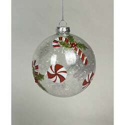 Item 844130 thumbnail Candycane Glass Ball Ornament