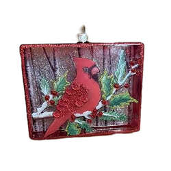 Item 844162 thumbnail Rectangle Cardinal Ornament