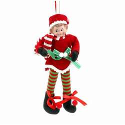 Item 848021 Red/White/Green Elf Ornament