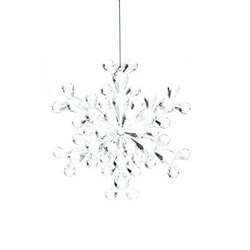 Item 850009 Clear Snowflake Ornament